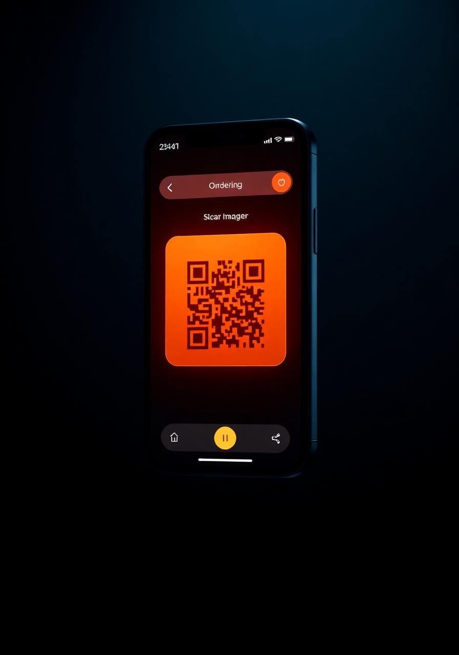 QR ordering mockup
